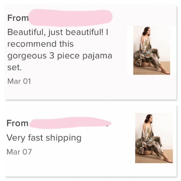 3 Piece Beige Green Floral Print Pajama Set - Picture 8 of 11